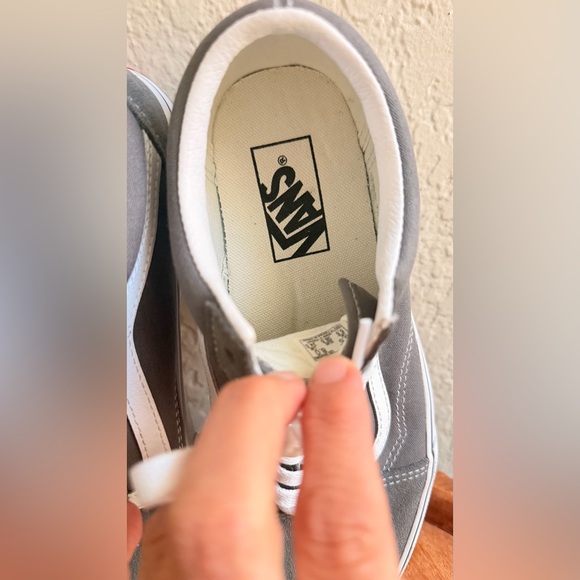 Vans Old Skool Skate Shoe - Pewter Gray size 8 women’s & mens 6.5 like new - Picture 9 of 11